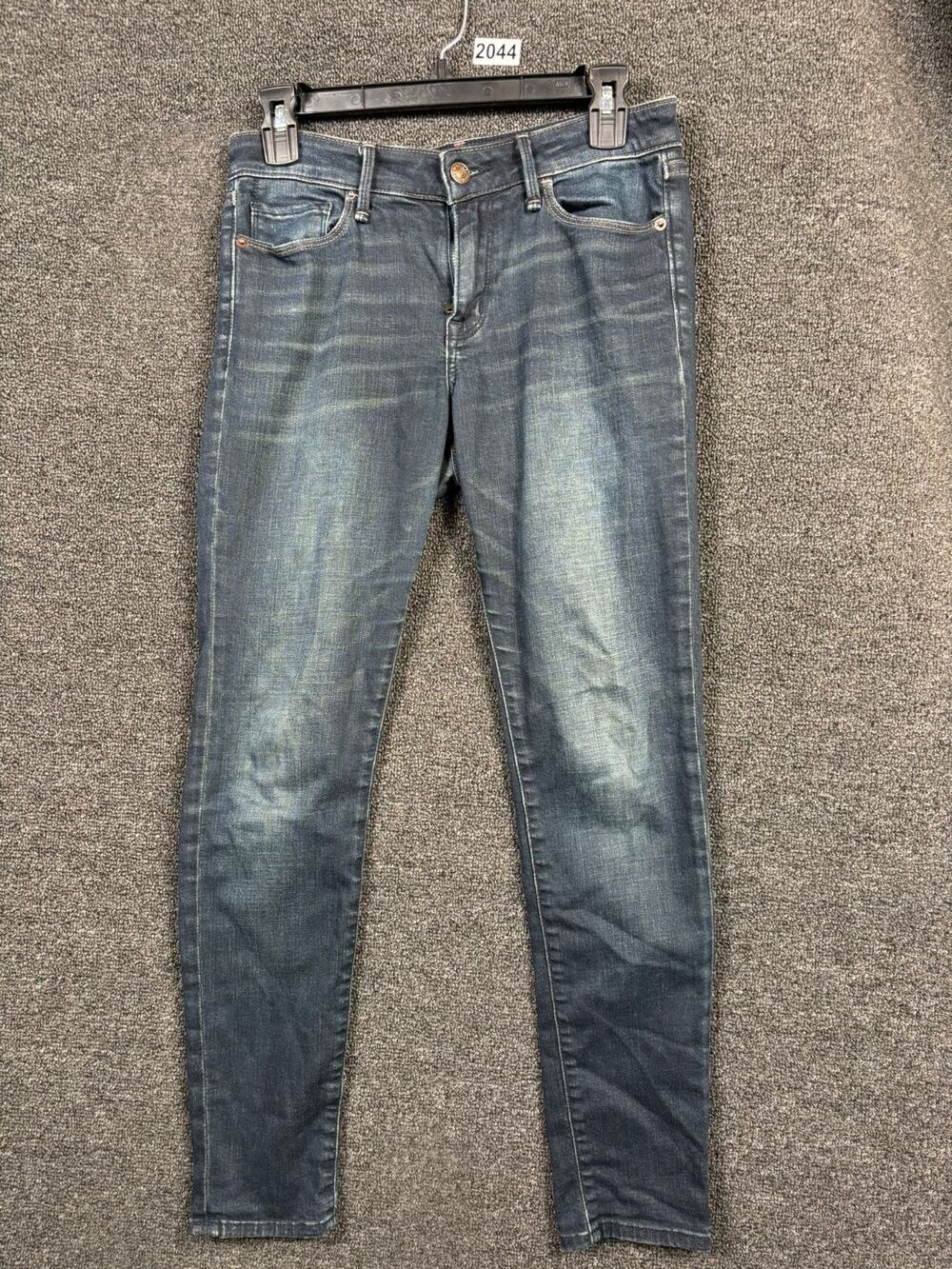 Abercrombie Fitch Harper Super Skinny Jeans Womens 25 0s Blue Mid Rise Stretch